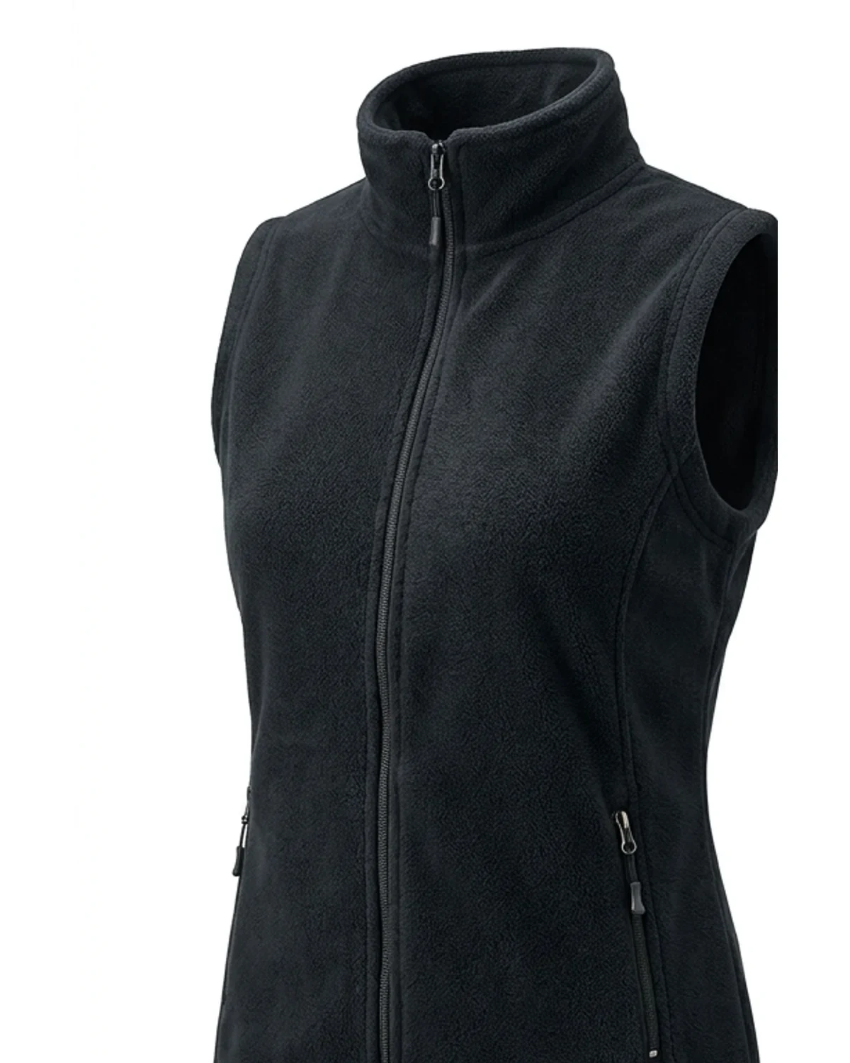 Ladies Fitted Sleeveless Polar Fleece Bodywarmer - View 1