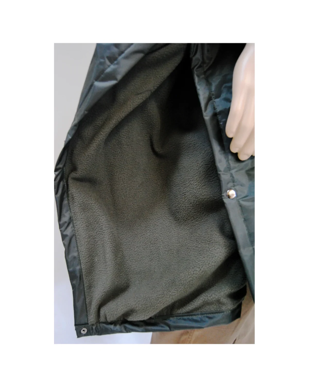 Unisex Polar Fleece Lined Poncho: 1.2m Calf Length - View 1