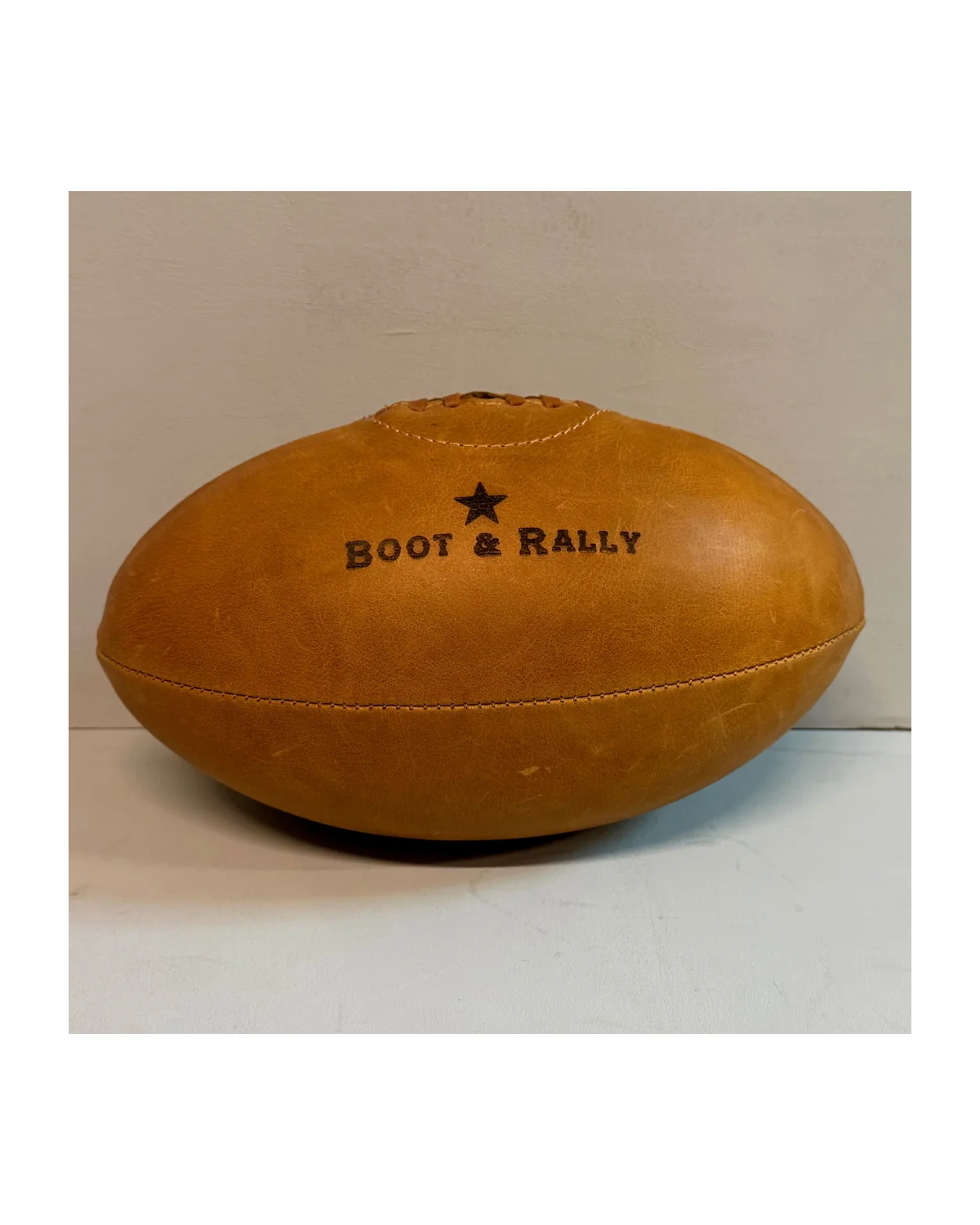 Handcrafted Leather Heritage Rugby Ball - View 1