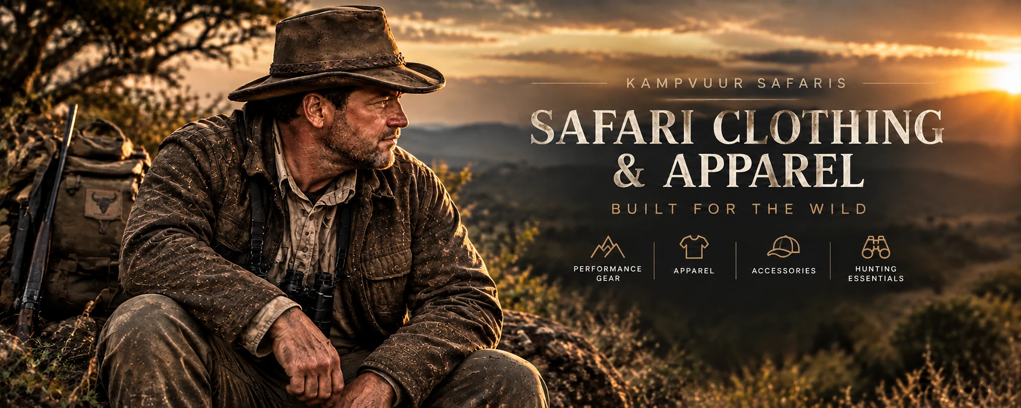 Kampvuur Safaris - Safari Clothing & Apparel - Built for the Wild - Performance Gear, Apparel, Accessories, Hunting Essentials